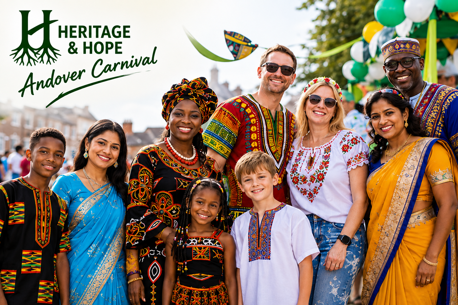 Heritage & Hope community members celebrating together at the Andover Carnival